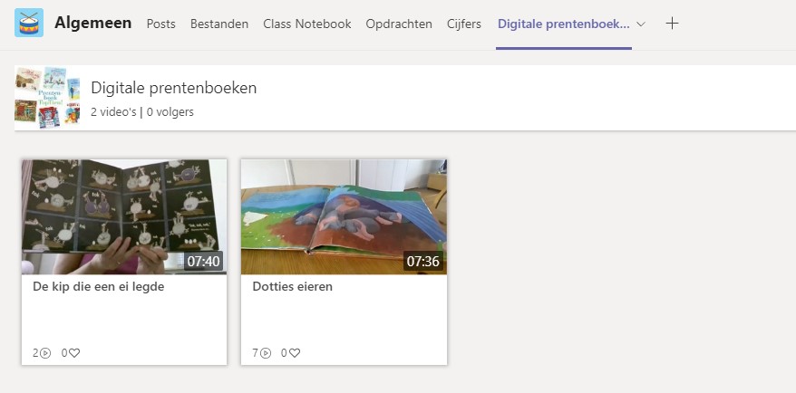 'Voorleeshoekje'  in Teams voor groep 1-2
Leerkracht van @obsdebogen plaatst video’s waarin zij een prentenboek voorleest in een kanaal in Stream. Dat kanaal wordt vervolgens aan Teams toegevoegd waardoor een mooie bibliotheek voorgelezen boeken ontstaat. <a href="/MicrosoftEDU/">Microsoft Education</a>
