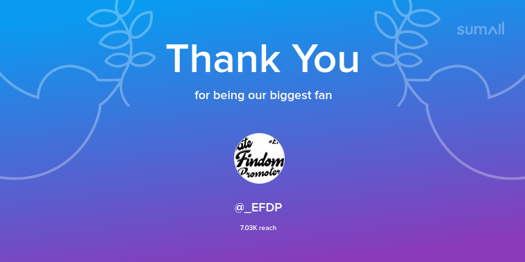 Our biggest fans this week: _EFDP. Thank you! via sumall.com/thankyou?utm_s…
