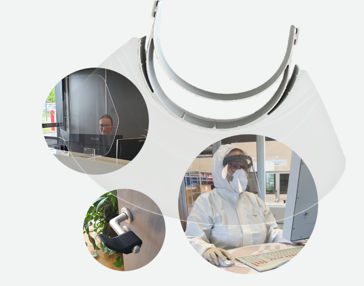 RapidManuf's tweet photo. Découvrez la nouvelle gamme de produits Protectiv-COVID19 by DEDIENNE réalisée en partenariat avec nos équipes, e-shop 👉 https://t.co/rjfx6ahBam #visières #poignéesCoude #protectionCovid #tousContreLeCovid #fabricationAdditive #PartenaireIndustriel #FrenchFab #ProtégeonsNous https://t.co/xB3Y1axx0q