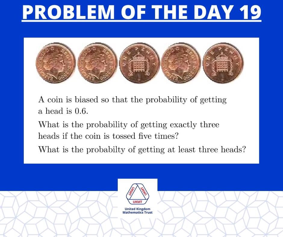 UKMathsTrust's tweet photo. Good morning, all. Have fun with today's Problem Of The Day. 🤔

#UKMT #UKMathsTrust #ProblemOfTheDay https://t.co/pXEx8xHTsM