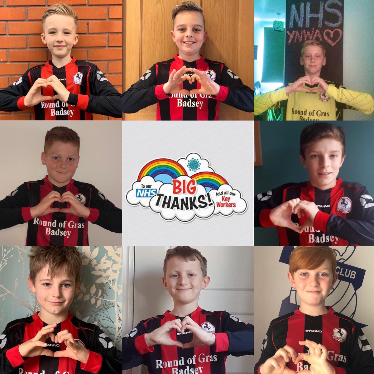 Teamgrassroots_'s tweet photo. #LockdownShoutouts 

#lShoutout to Badsey Rangers U10’s 
Supporting the NHS &amp; Key Workers
Amazing 1st season playing in the CWYL #Heart4Heros

Is your club Grassroots Club of the year ? 

Nominate them here https://t.co/4tVagGsa3w

Stay Safe- Stay active - Keep football alive https://t.co/rVauepEFDi