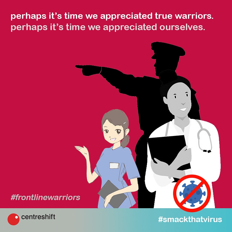 Centreshift_cs's tweet photo. We thank all our healthcare workers for their hard work and sacrifices to keep us safe and healthy. 
#truewarriors 
#salutetofrontlinewarriors #frontlinewarriors #healthcareworkers
#COVID19 #coronavirus #indiafightscoronavirus #indiafightscovid19 #lockdown2 #stayhome https://t.co/sjlWd2V8An