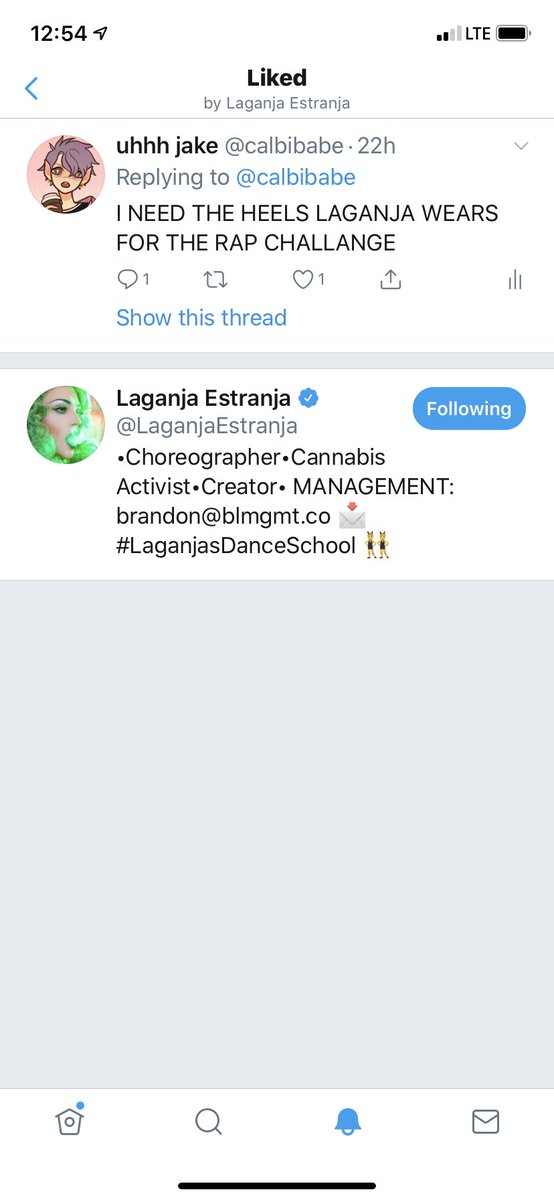 Hold up, I was too distracted playing games earlier that I didn’t notice Miss Laganja likes my tweet! Hey girl, love you!