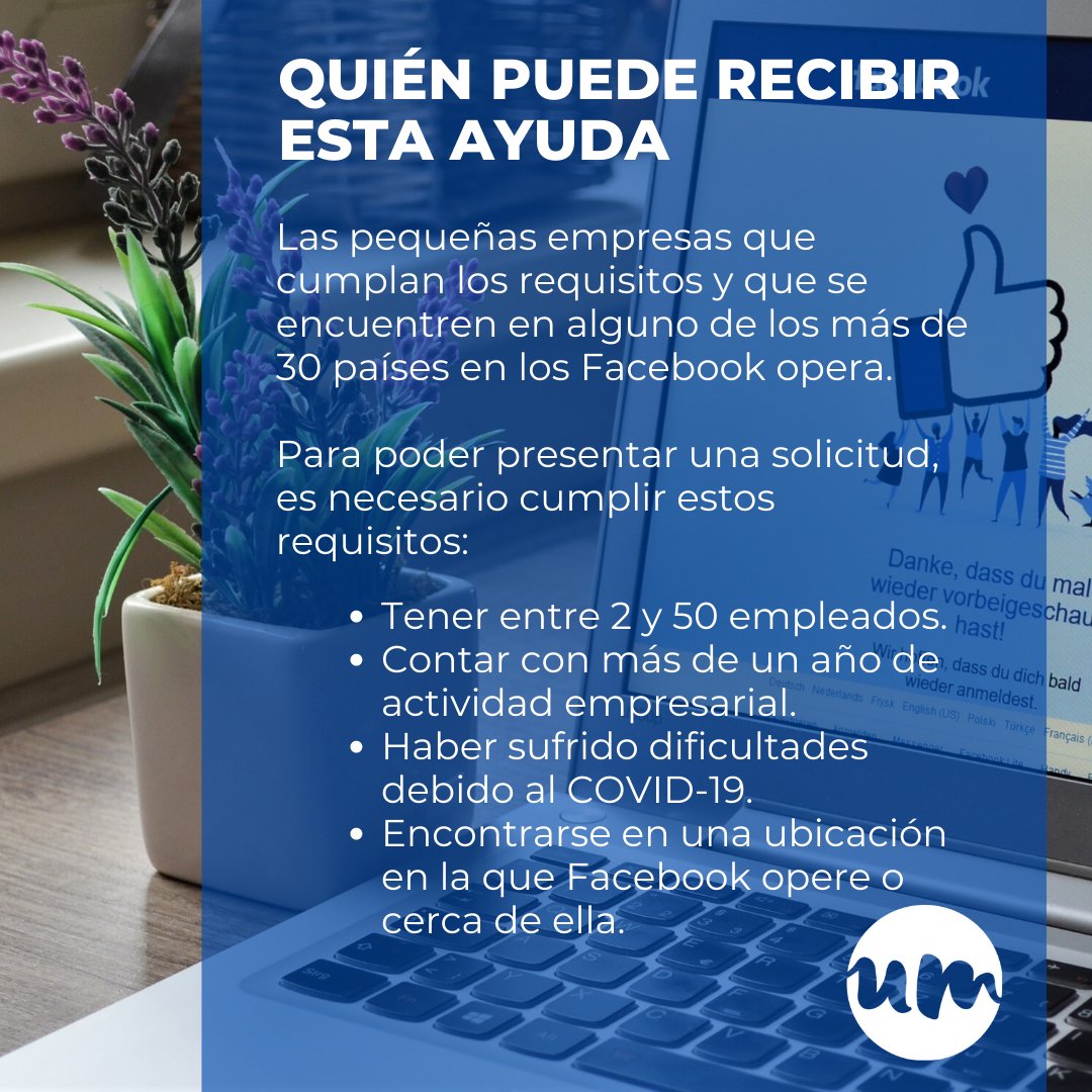 urbanmkt's tweet photo. Debido al brote mundial de COVID-19, #Facebook ha puesto en marcha un programa de #subvenciones para pequeñas empresas, ofreciendo 100 millones de dólares en subvenciones en efectivo y créditos publicitarios.👇

#ProgramaDeSubvenciones #AyudasFacebook https://t.co/cmGZTMRex3