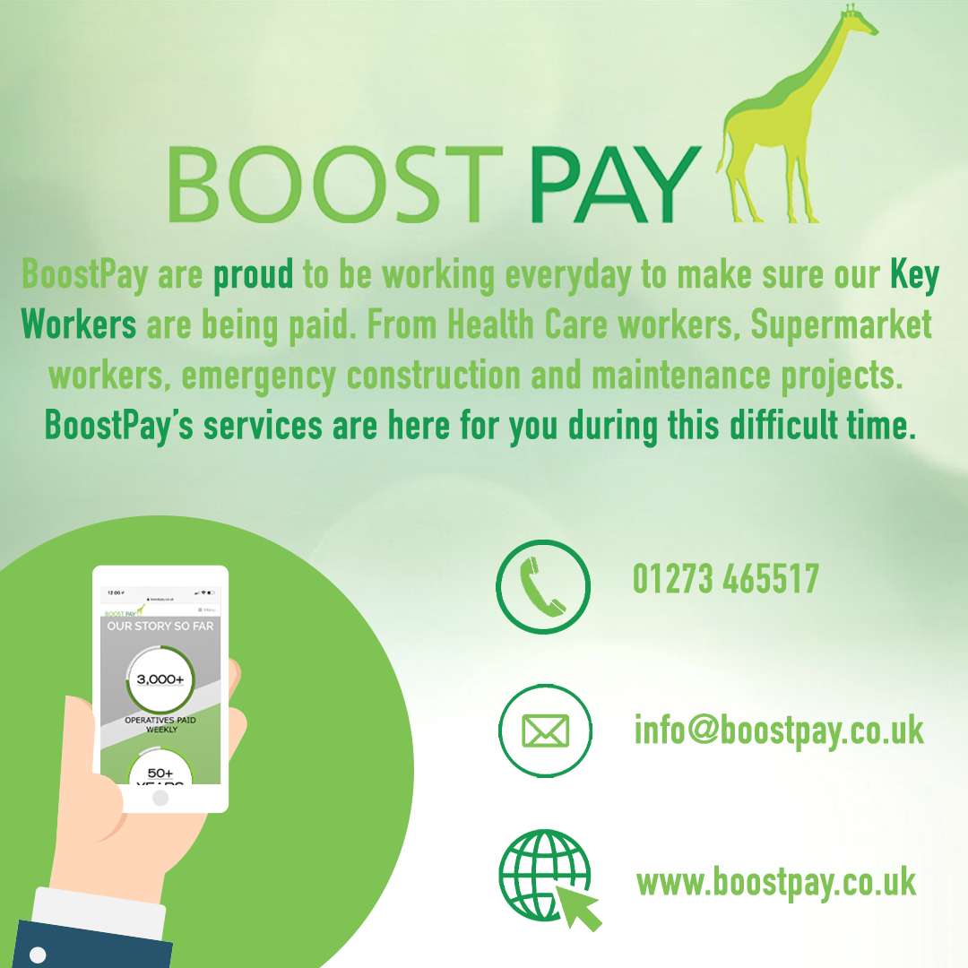 BoostPay's tweet photo. Here at Boost Pay, we are proud to be helping the hard-workers of our nation to get paid, despite the current climate. For more information on what we do, visit our website - https://t.co/GJaPTfJ1h3
#BoostPay #Payroll #CIS #PAYE #Getintouch https://t.co/nBZiwgx2TA