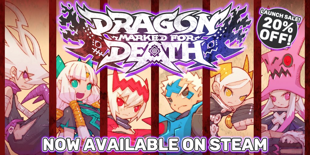 IntiCreatesEN's tweet image. Dragon Marked for Death is now available on Steam!

Pick it up during the 20% off Launch Sale and prepare to embark on a quest for vengeance in this side-scrolling 2D action RPG that can played solo or with up to four players in online multiplayer!

Steam: store.steampowered.com/app/1149440/Dr…