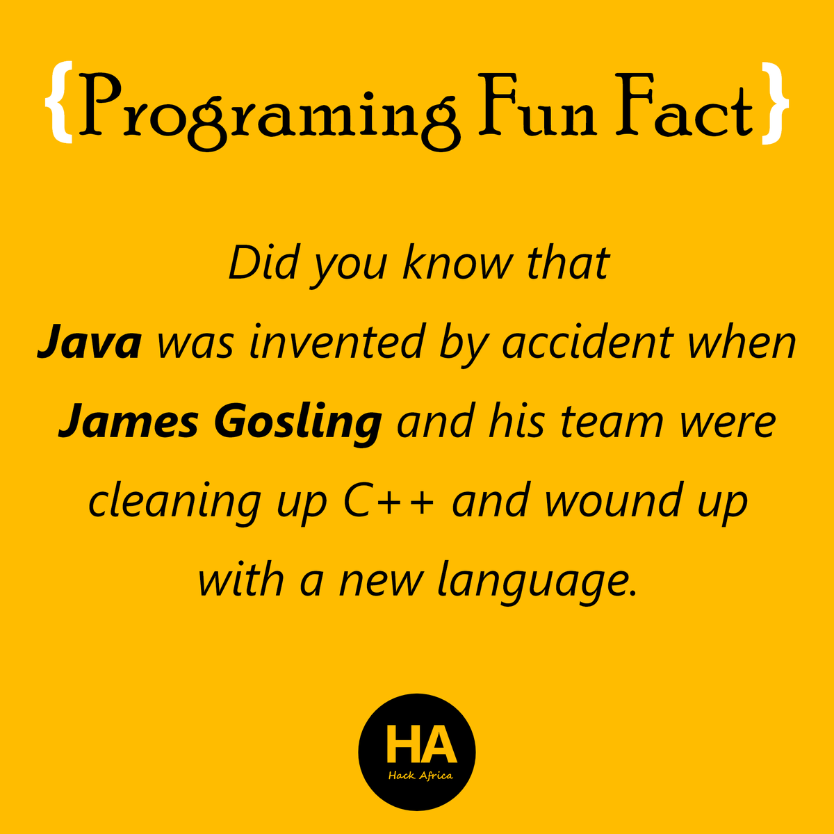 10XWomenToTech's tweet photo. Many of us have had some experience with java in the past but did you ever find out that java was created accidentally? Happy Tuesday lovelies, and continue to stay safe
#womenintech #blackwomenintech #10xwomenintech #coder #girlswhocode #womeninstem #womentech #java #stemsquad https://t.co/eCO3pyjb8t