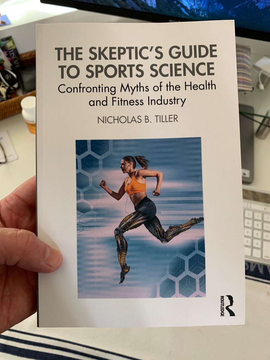NBTiller's tweet photo. Not the best timing, but such was the publisher’s schedule. My NEW book📚- The Skeptic's Guide to Sports Science - is the culmination of 8-years of notes &amp; 2-years of writing on #pseudoscience &amp; misinformation in the #health &amp; fitness industry. 20% off at https://t.co/mlJnWUXzIM https://t.co/pawwK1bZZ7