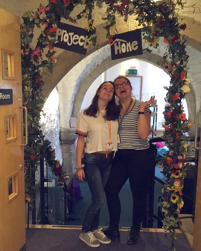 el_rudge's tweet photo. My favourite part of #Takeover2018 - opening our interactive instillation #ProjectHome with @Katiemanocklike 👯‍♀️🏠 https://t.co/aySZxJ2uZH
