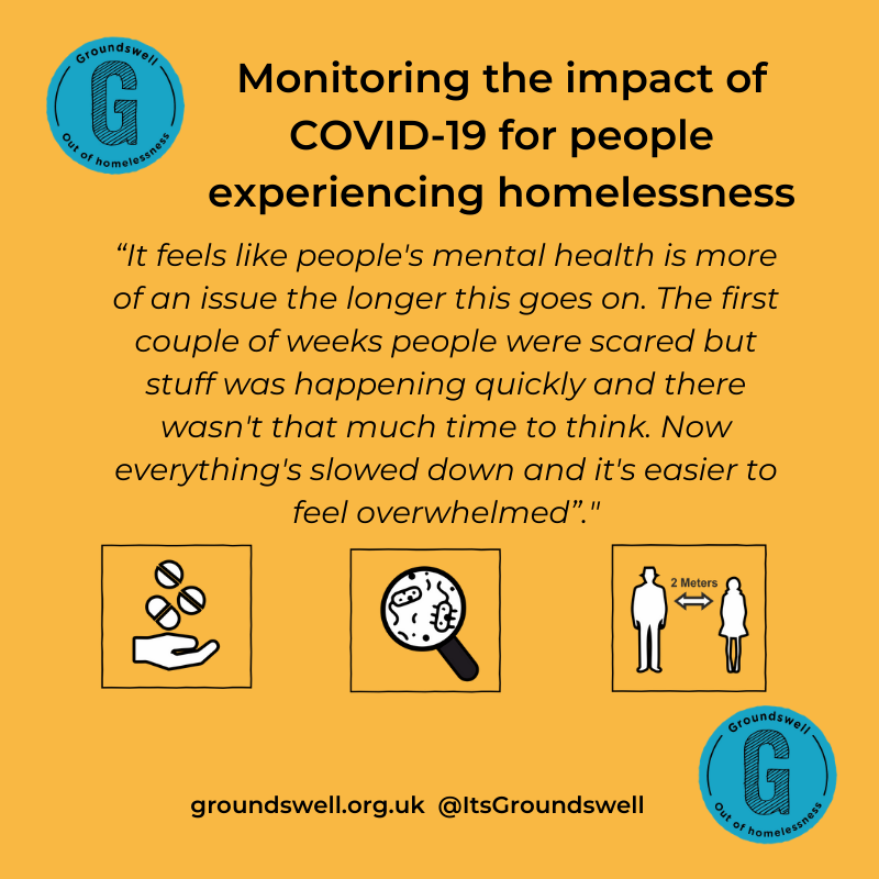 Across the country as the Government social distancing & isolation guidance continues we're hearing that people are facing further challenges with mental well-being - this is becoming an increasing concern  http://bit.ly/2XTOoV4  #HealthNow  #coronavirus  #COVID19  #homelessness