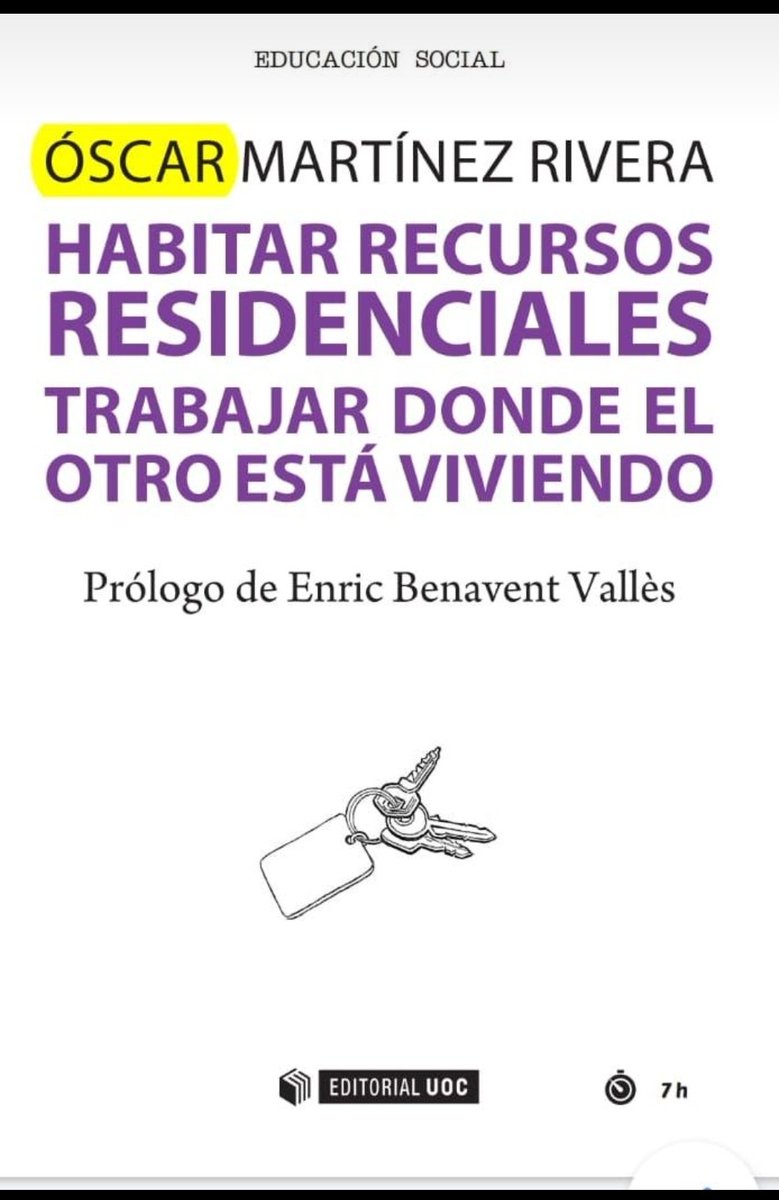 oscar_m's tweet photo. Hoy os hubiera invitado a la presentación de mi primer libro en solitario: 🏠Habitar recursos residenciales. Trabajar donde el otro está trabajando🏠 de la colección #EducacionSocial https://t.co/jWoif4upRr