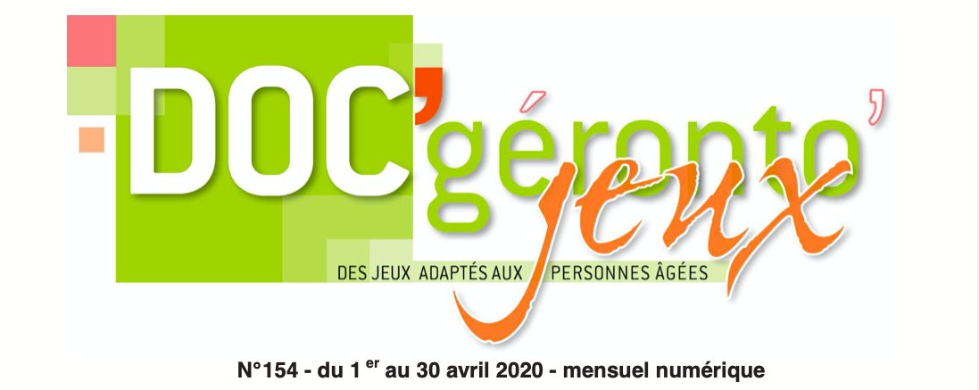 ashredaction's tweet photo. Doc’Géronto Jeux : des jeux adaptés aux personnes âgées (gratuit)

Une publication de 48 pages à imprimer gratuitement pour distraire nos aînés, en #Ehpad ou à domicile. 

https://t.co/fbKR0b9Zbb https://t.co/ouI4O36unN