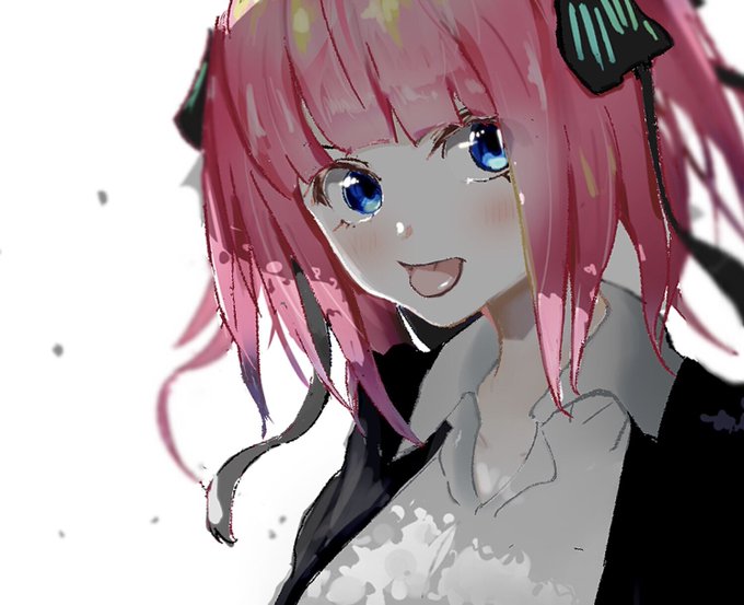 あまうサブさんがTwitterに投稿した中野二乃(五等分の花嫁)のイラスト。