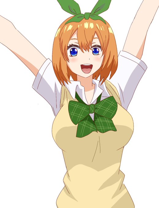 なっつさんがTwitterに投稿した中野四葉(五等分の花嫁)のイラスト。