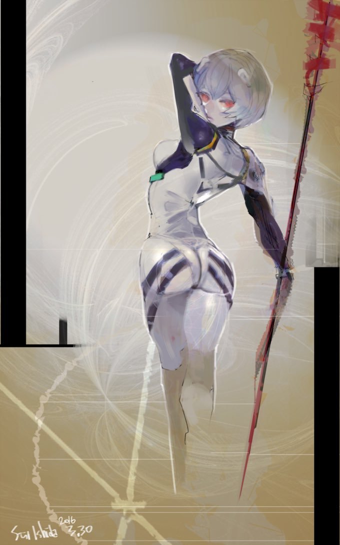 Rei (Evangelion) dessinée par Sui Ishida (TokyoGhoul)