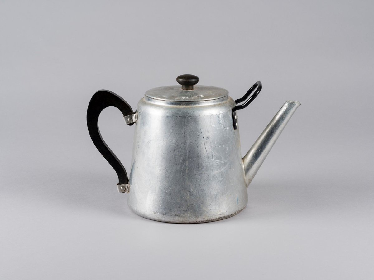 On #NationalTeaDay we are reminded of the powerful oral history interviews collected by the <a href="/hiddennowheard/">Hidden Now Heard</a> project. Lack of choice around tea drinking was a common thread through the recordings. 

Teapot from Bryn y Neuadd Hospital, Llanfairfechan.