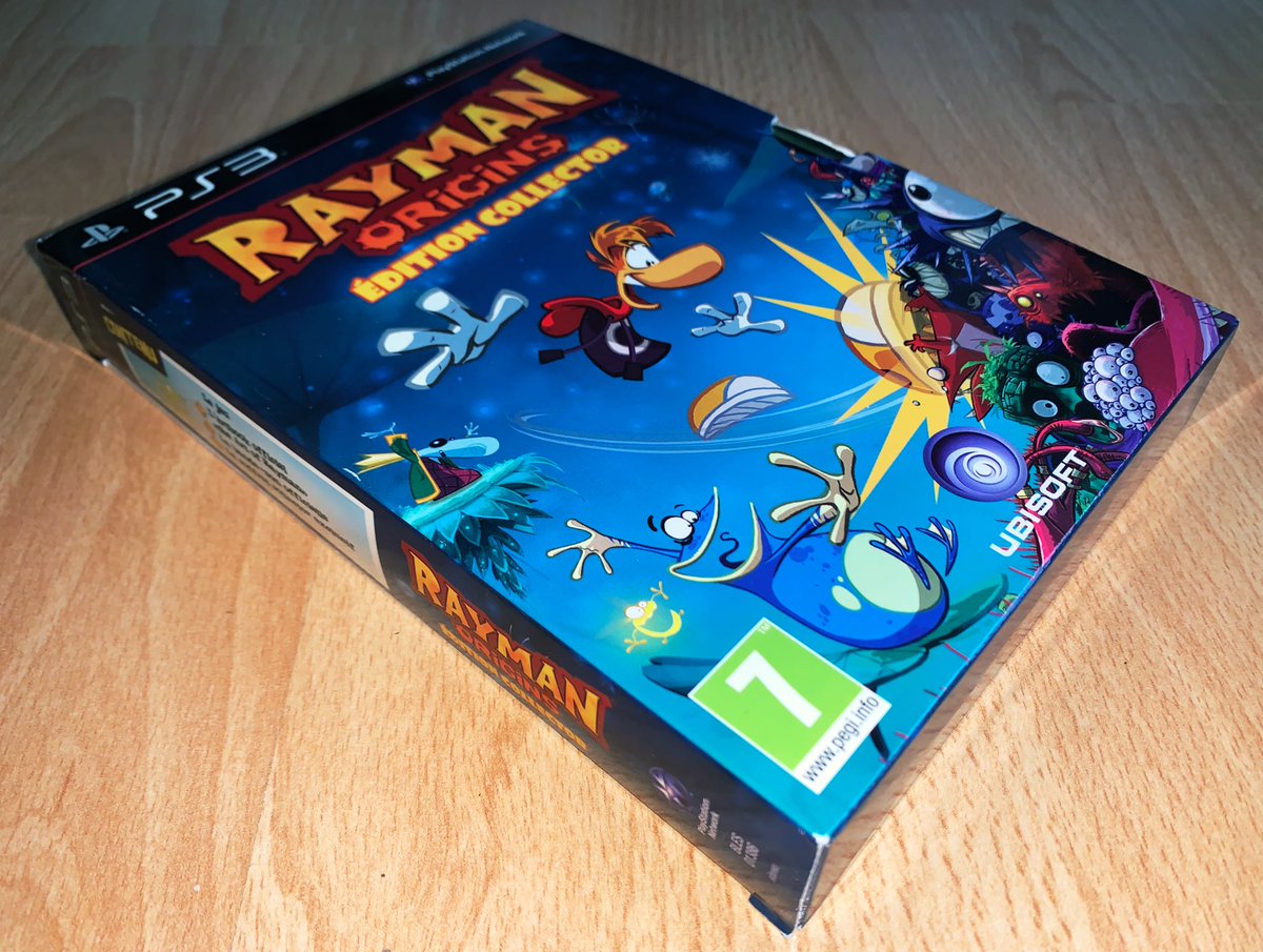 Rayman Origins (PS3, 2011) Édition collector d’un des jeux les plus fun et jolis de sa génération, avec diorama, artbook (bien nécessaire pour le coup), et une BO non seulement physique mais surtout complète (eh ouais !).Le packaging quasi parfait pour un jeu quasi parfait.