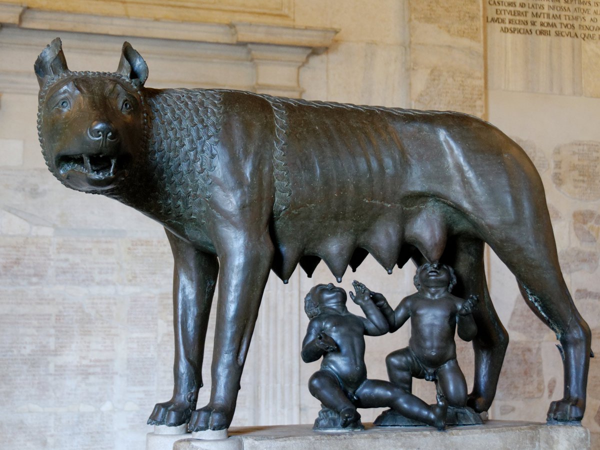 Ancient Artefact of the Day: Only one option today really, in honour of the birthday of Rome, 21 April, here is the Capitoline Wolf.  #AAOTD  #Rome Image: Capitoline Museum