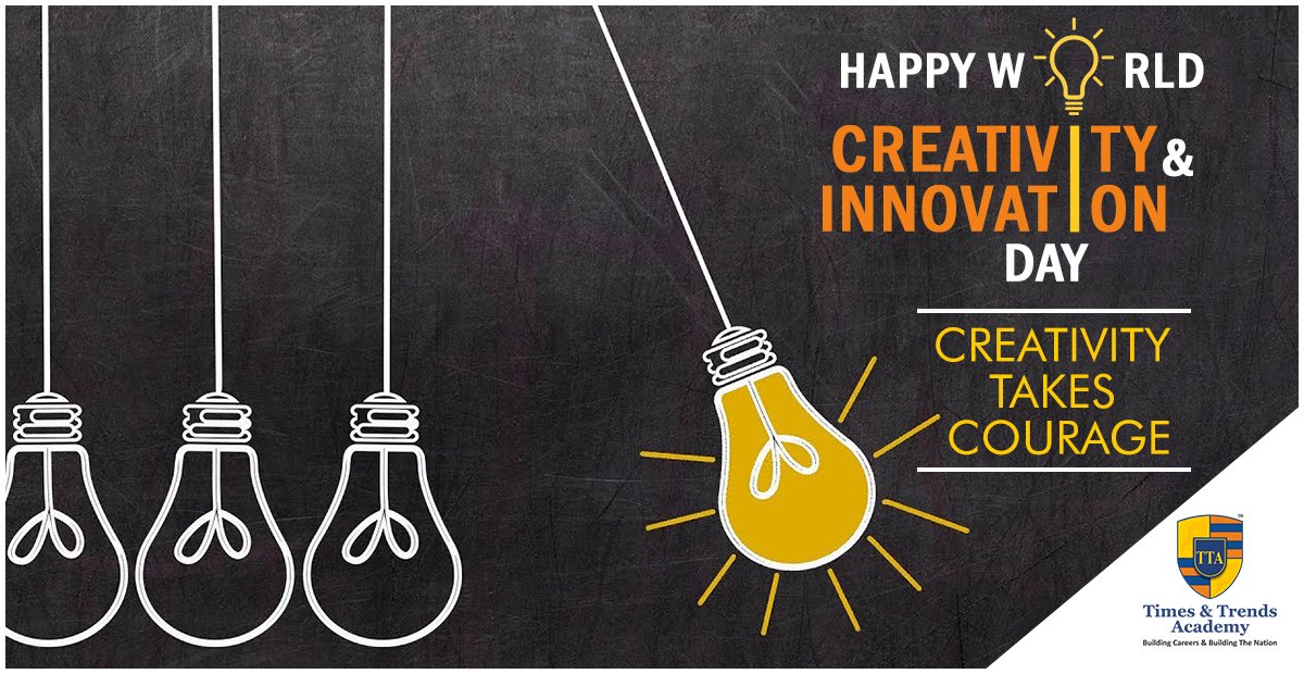 T_TAcademy's tweet image. HAPPY WORLD CREATIVITY &amp;amp; INNOVATION DAY..!!
Creativity Takes Courage, and so do teaching Creativity.
Times and Trends Academy is privileged to make creative careers in Fashion Designing, Interior Designing, Event Management &amp;amp; Animation..!!
#worldcreativityday #innovationday