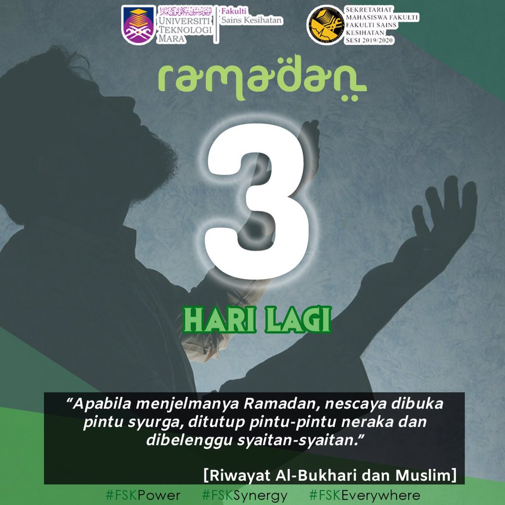 SMF_FSK's tweet photo. ✨✨✨3 HARI LAGI TIBANYA BULAN RAMADAN✨✨✨
Marilah sama-sama kita mempersiapkan diri untuk bertemu bulan Ramadan yang penuh dengan keberkatan.
#FSKPower #FSKSynergy #FSKEverywhere https://t.co/t5tIezNsl1