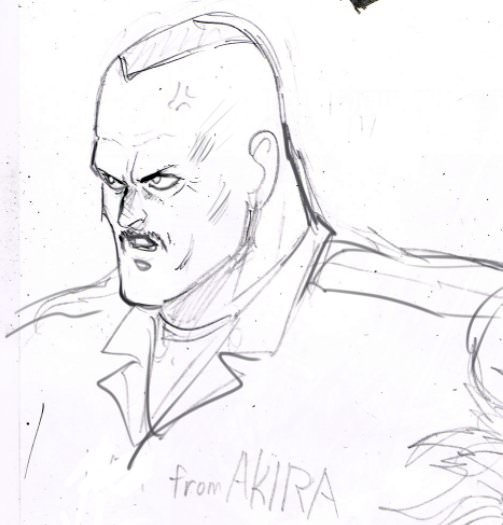 Personnages de AKIRA dessinés par Yusuke Murata (OnePunchMan, Eyeshield21...)