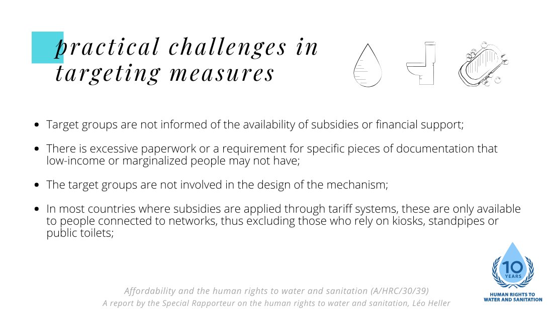 Targeting economically vulnerable populations for water and sanitation provision is necessary - but it is also challenging. My report explores these challenges:  http://tiny.cc/r386mz 