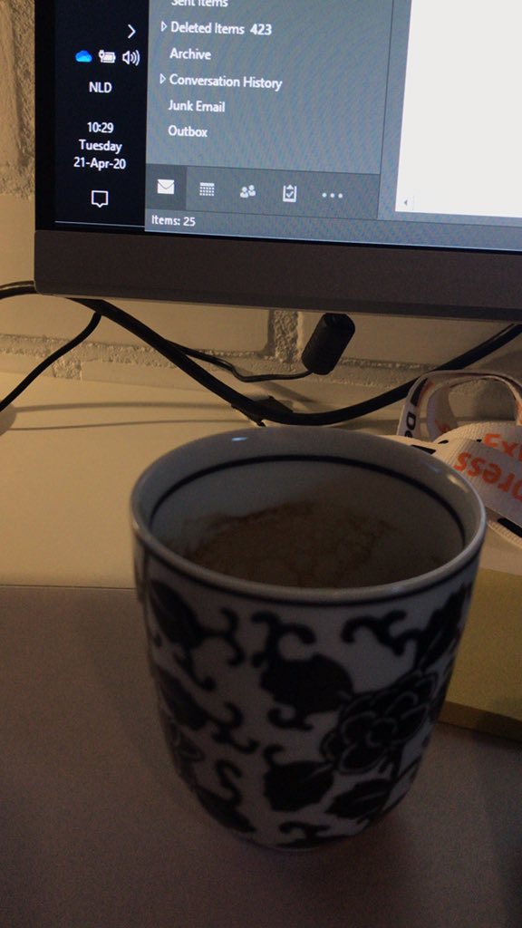 ReneFerwerda's tweet photo. Nice to see all those #NespressoMoment, mine currently look like this all the time #WorkFromHome #StayHomeSaveLives https://t.co/cF0ggrByoK