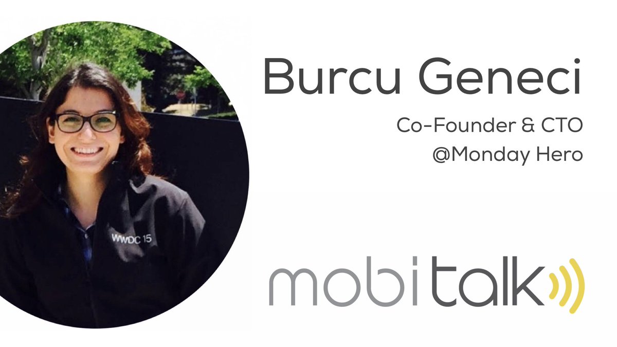 MobilerDev's tweet photo. #MobiTalk'un bu ayki konuğu @mondayhero_io 'nun kurucu ortağı @burcu_geneci. 
🎤
Kendisiyle kurumsal'dan girişimciliğe giden yolculuğunu ve mobil teknolojileri konuştuk.
via @OnurKaragunlu 
👇👇👇
https://t.co/zx1vCx8P2M https://t.co/59lwM4o296