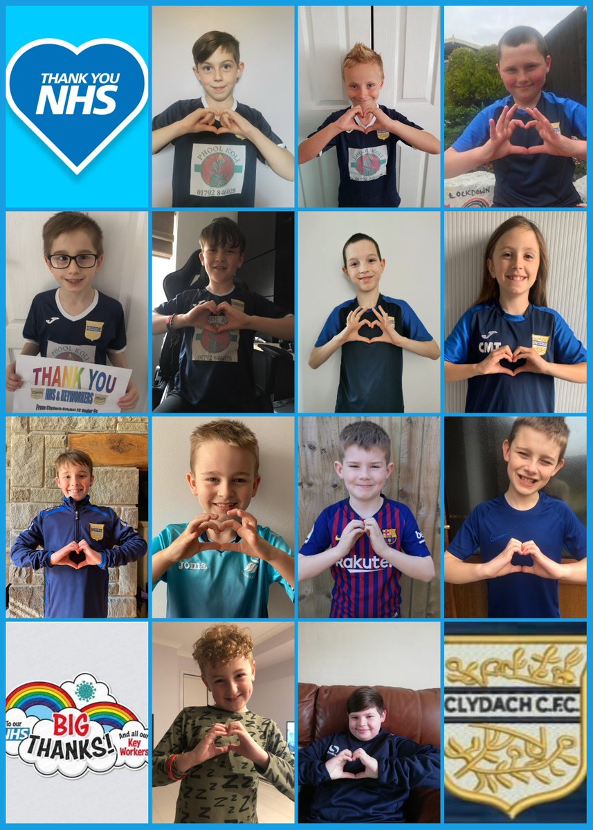 Lovely to see youngsters from <a href="/ClydachCFC/">Clydach CFC</a> thanking our NHS staff for all they are doing at this difficult time.
Craig Evans, said: “We all appreciate how hard you are all working and are so grateful. We are all staying home and keeping safe to protect the NHS.”