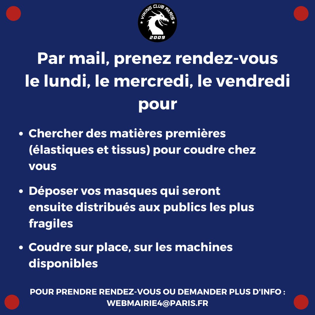 VikingClubParis's tweet photo. Soutenons l’initiative de la @Mairiedu4e ! 💪🏼 https://t.co/apXQ0hYova