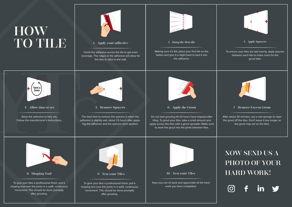 ytctiles's tweet image. Thinking about tiling your own walls but not sure where to start? We promise it is not as daunting as it seems when you follow our simple step by step guide.

Read our how to tile a wall blog today d36.co/13ZPZ

#TileInspiration #TileGuide #AtHomeWithYTC #DIYProject