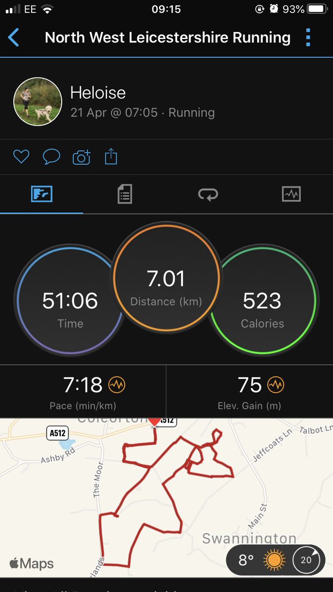 HeloiseHorton's tweet photo. No seasonally-inappropriate badges today, but runs on two consecutive days constitutes a run streak, yes...?
#ukrunchat #runningwithdogs #whatnobadge #garminproblems https://t.co/MrKg4QavmZ