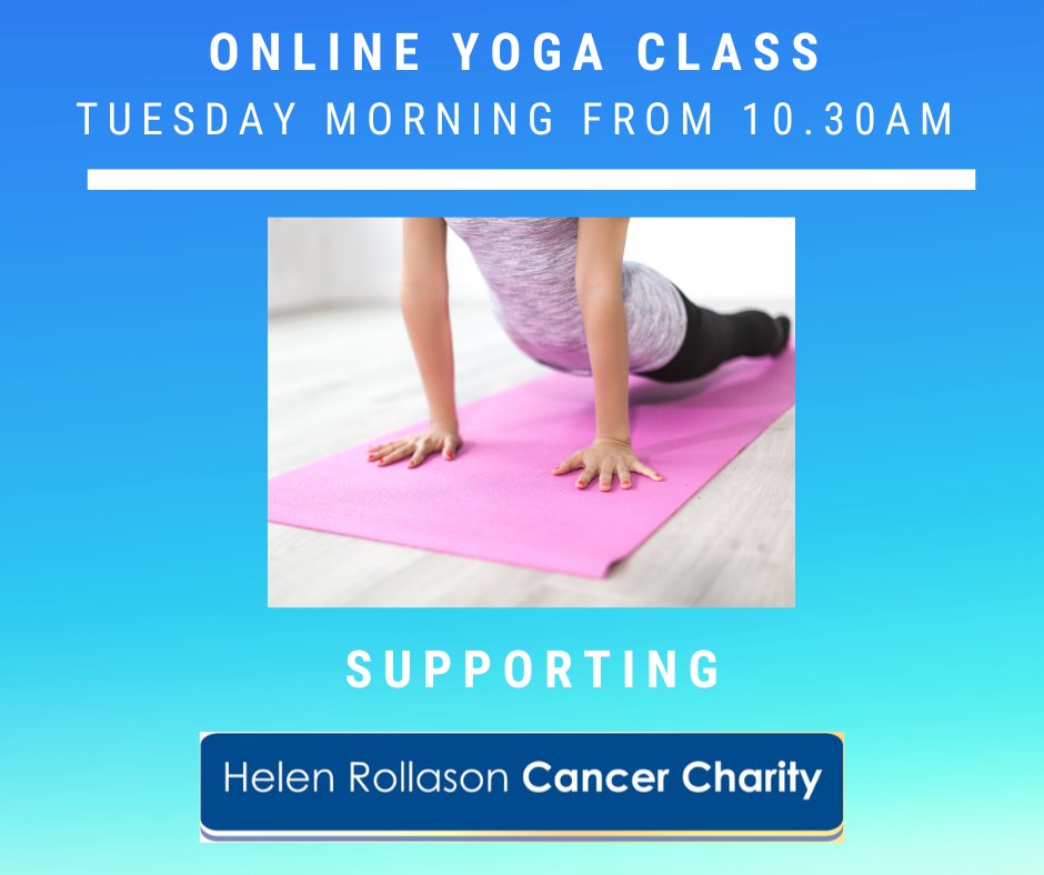 HelenRollasonCC's tweet photo. #HRCCsupport๐ Yoga class today at 10.30am! Sarah from The Wellness Barn will be hosting an online yoga class via video streaming site Zoom this morning at 10.30am! To take part please visit https://t.co/sGhj6oZnBy https://t.co/UiiwAHXDYO