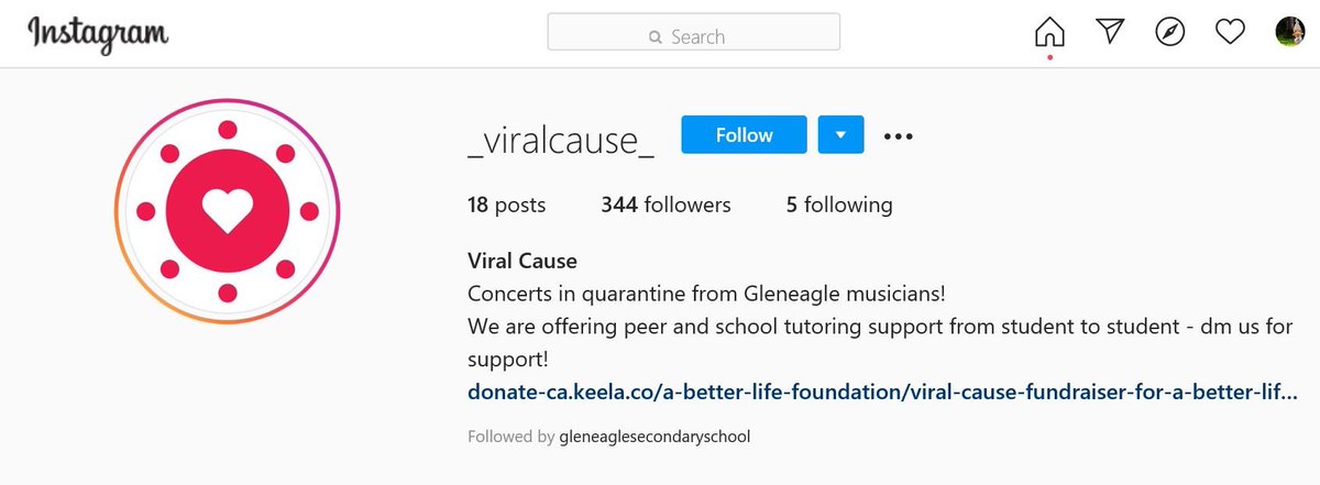 Be sure to tune in and keep up with Gleneagle’s music department and their online performances during this quarantine