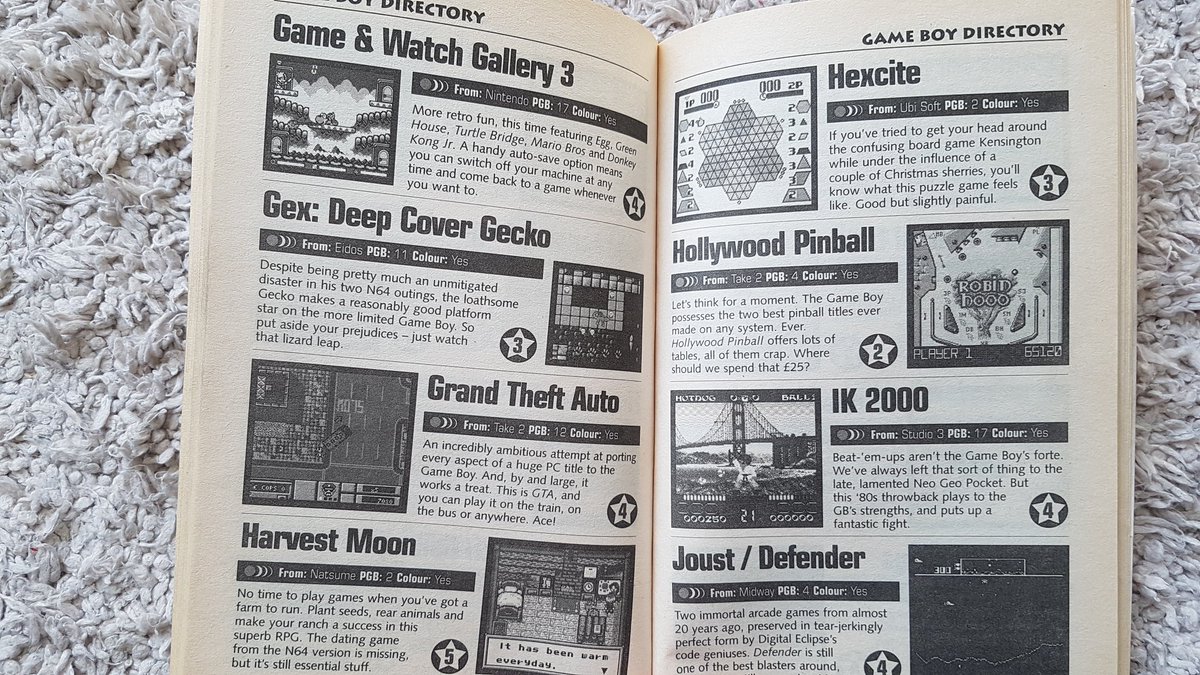 AllNintendo1's tweet photo. More photos from #N64Magazine's Game Boy Companion. I still have my camera & printer! Spent many an hour playing with the camera. Anyone's favourite games on these pages?
#GameBoy #Nintendo https://t.co/wbRKXc7dQp