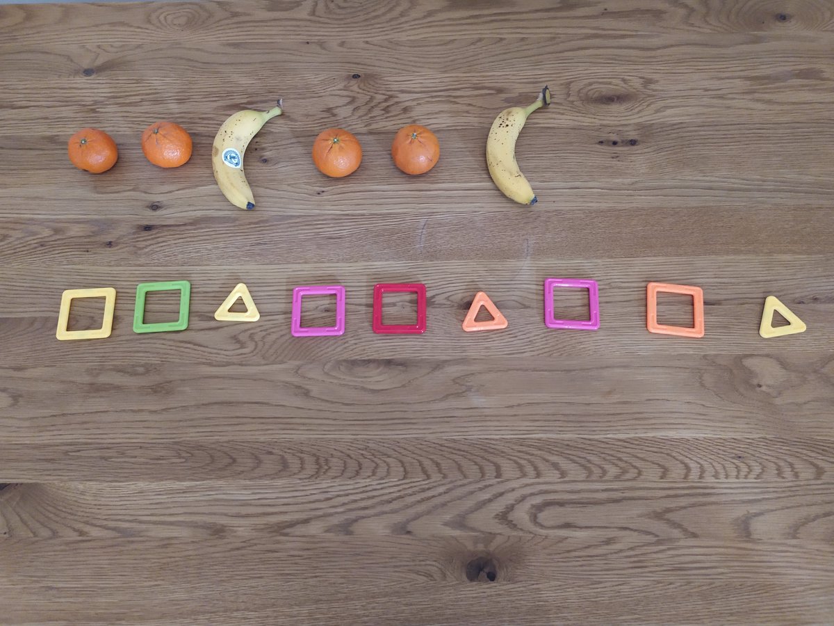 Room5Cronans's tweet photo. This week we are looking at patterns. Everyone in Room 5 loved making patterns using all sorts of objects.
I have made some patterns in my house this morning, can  you guess the pattern?
You can also play some games about patterns here https://t.co/1756kKqglt https://t.co/269Ou7m5Ii