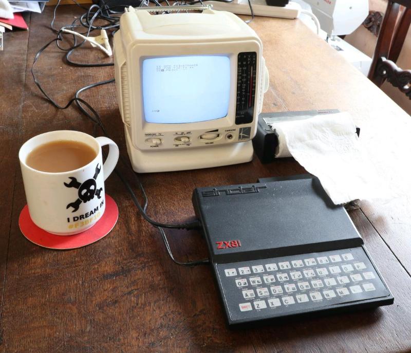 A  #Sinclair ZX81. My first computer, in my first year of secondary school. I and many others like me built our careers because of machines like this.  #myC20home  @C20Society