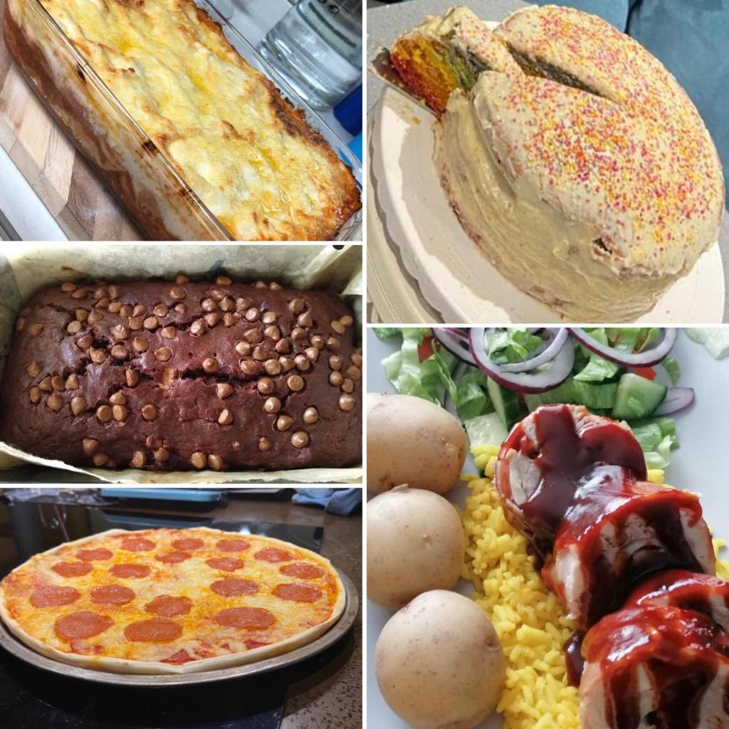 MrCBenn's tweet photo. Just a few examples of what year 9 students produced for the cookery challenge ⁦⁦@PontHigh⁩ . Absolutely amazing! Well done to 9PDA who were the overall winners! This week, it’s the TikTok challenge and I can’t wait to see what you come up with! https://t.co/4JSVx32UYl