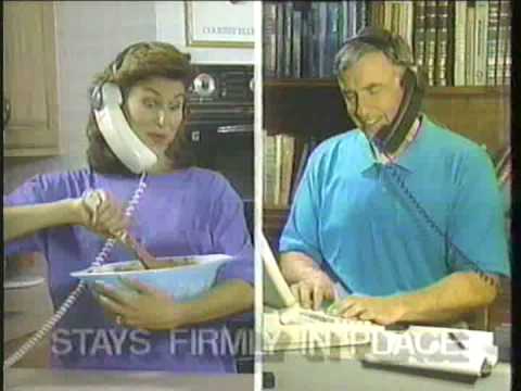 In 1980s America, the boom of capitalism led many entrepreneurial scientists to create a range of incredible inventions. Just look at this amazing HANDS FREE telephone system, and a home hair-cutting machine! Incredible.