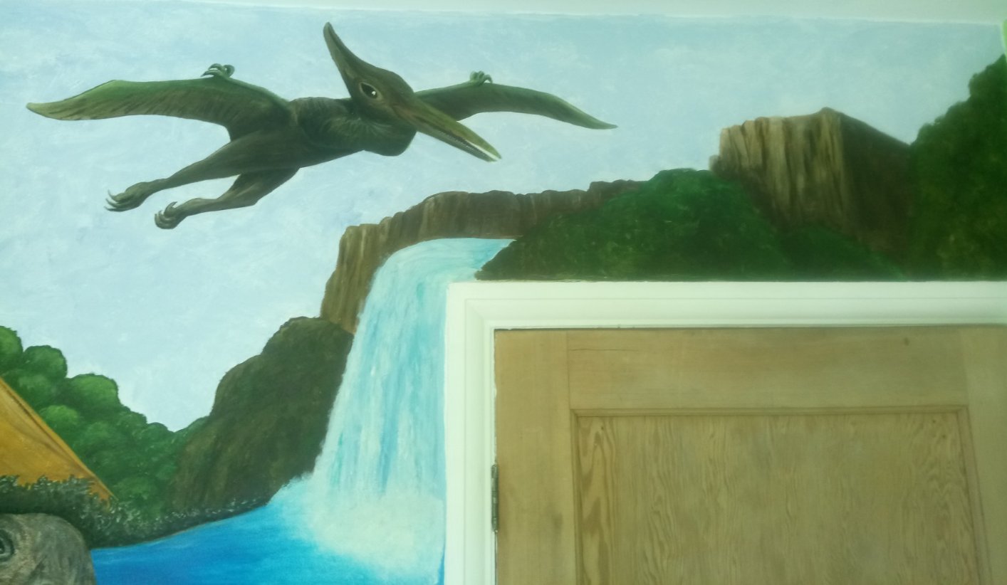 Murals And Wall Art by Jo Bell on Twitter "A dinosaur bedroom painted