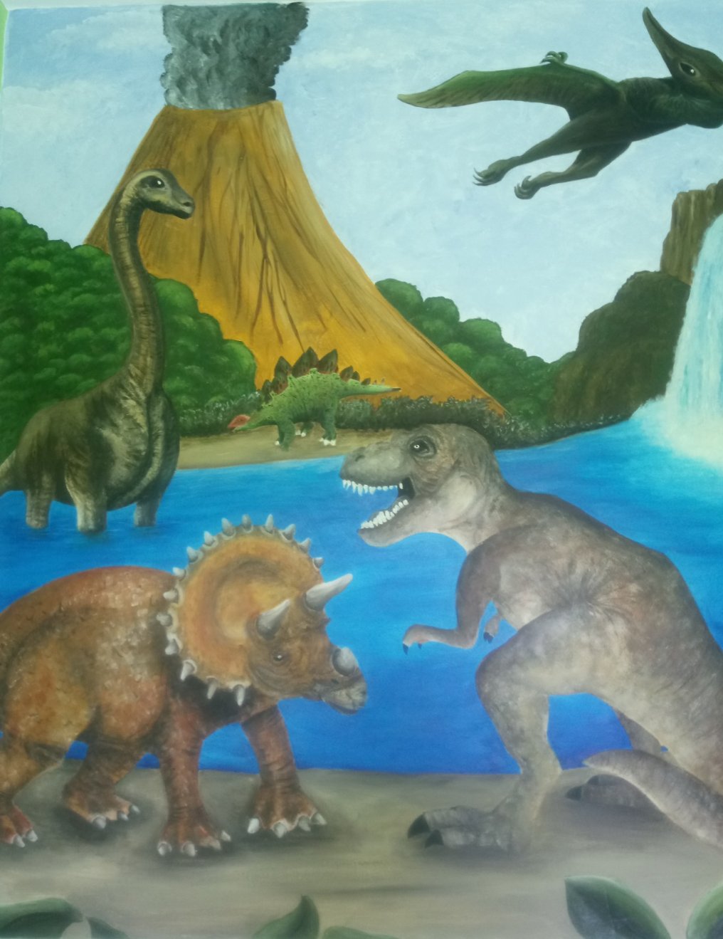 Murals And Wall Art by Jo Bell on Twitter "A dinosaur bedroom painted