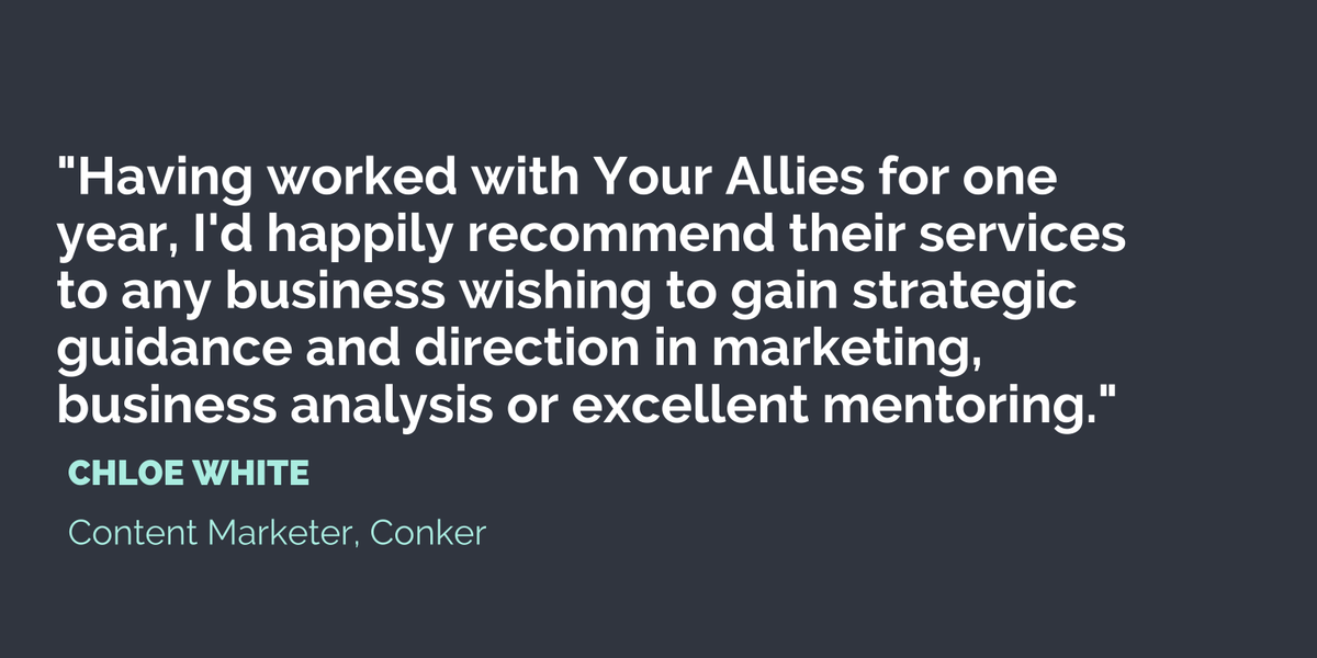 Nothing makes us happier than a happy client. 

#b2bmarketing #marketingstrategy #mentoring #quote