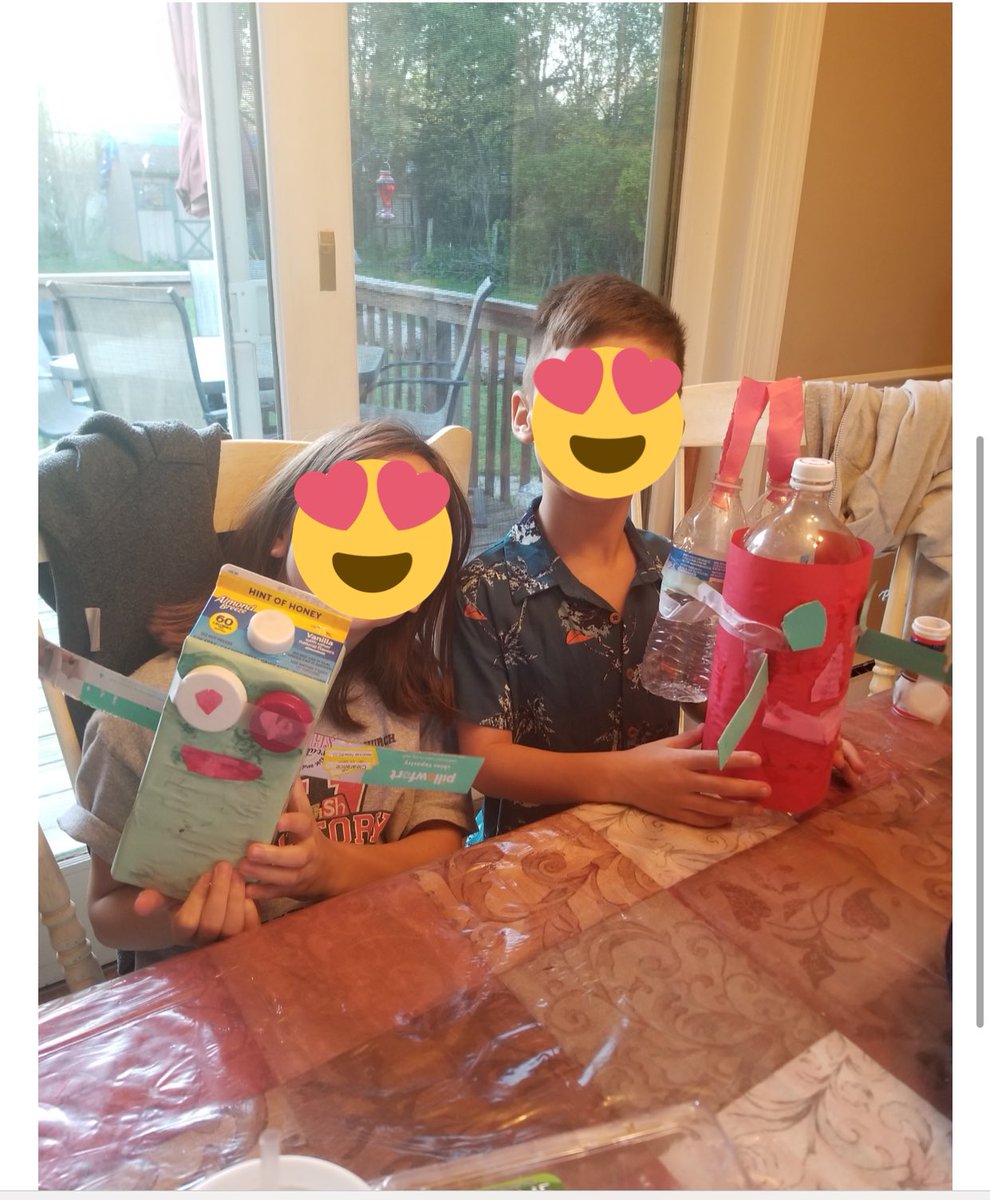 Some of my friends decided to make Recycled Robots for Earth Week! My cousin is part of the Delaware Solid Waste Authority Education Center and passed this project along!