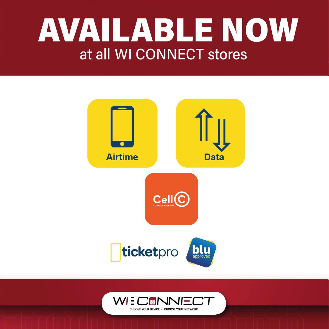WICONNECTZA's tweet photo. Did you know that you can recharge your Cell C data or Airtime at ANY WI CONNECT store? #bluapproved #besafe

We are closed right now due to Lockdown, but visit us anytime once the #lockdown is over! 

View our stores: https://t.co/TA9H9SzWJE https://t.co/kAs4wKviif