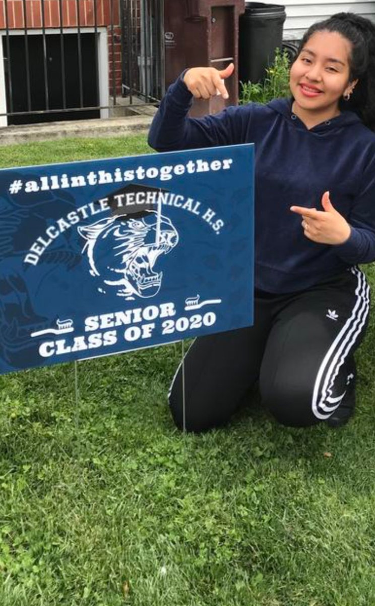 kevin_thomas82's tweet photo. Keeping seniors connected @delcastle_ths Dental Instructor delivered these to her seniors yesterday to remind that they are missed &amp; not forgotten. yes she practiced safe social distancing even with the kids wanting to cry and give hugs @CliftonHayes4 @josephjonessr #NCCVTWORKS https://t.co/35VRXxENNF