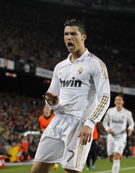 Cristiano Ronaldo Calm Down Celebration, Barcelona 1-2 Real Madrid 2012