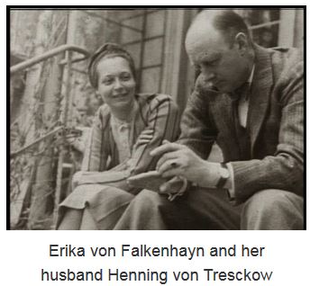 7/EndErika wraps it all up on  #HolocaustRemembrance Day. In 1926, Erika married a German officer, Henning von Tresckow, who rose through the ranks. A general in 1944, he was part of the plot to kill Hitler. He "committed suicide" in June 1944. Erika & her kids were arrested.