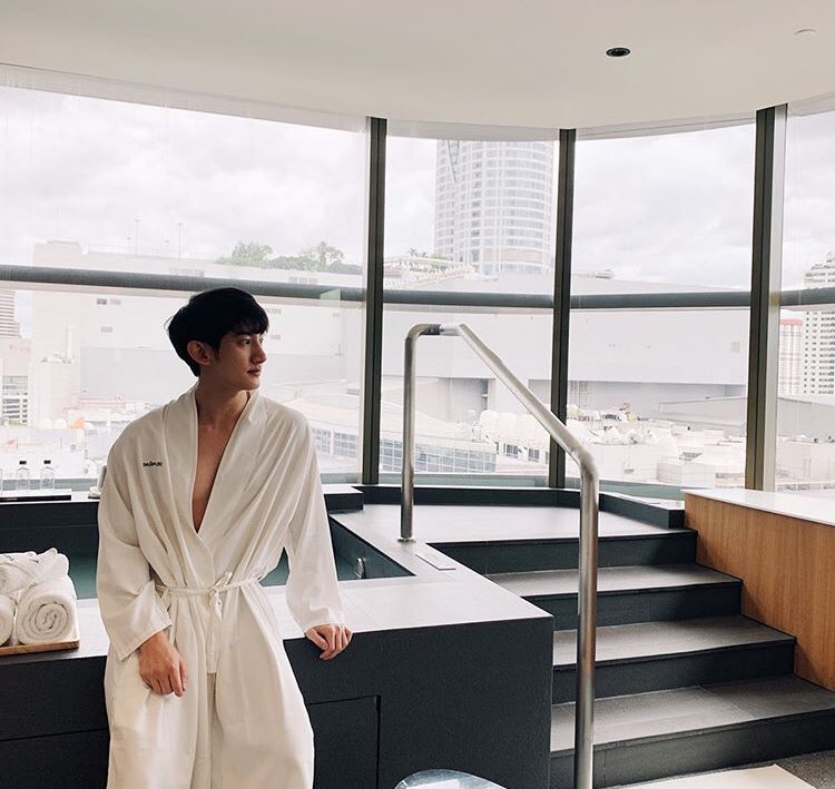 — you’ll see him in the morning in those sexy bathrobe 