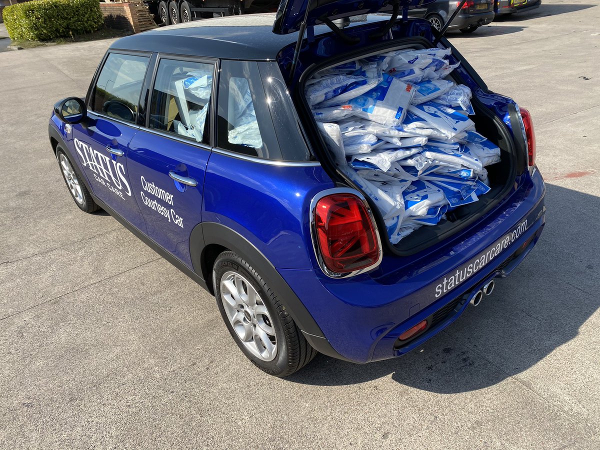 StatusCarCare's tweet image. Its a #miniadventure 

PPE Delivery for the NHS. NHS staff please contact us we do have limited Supplies left.