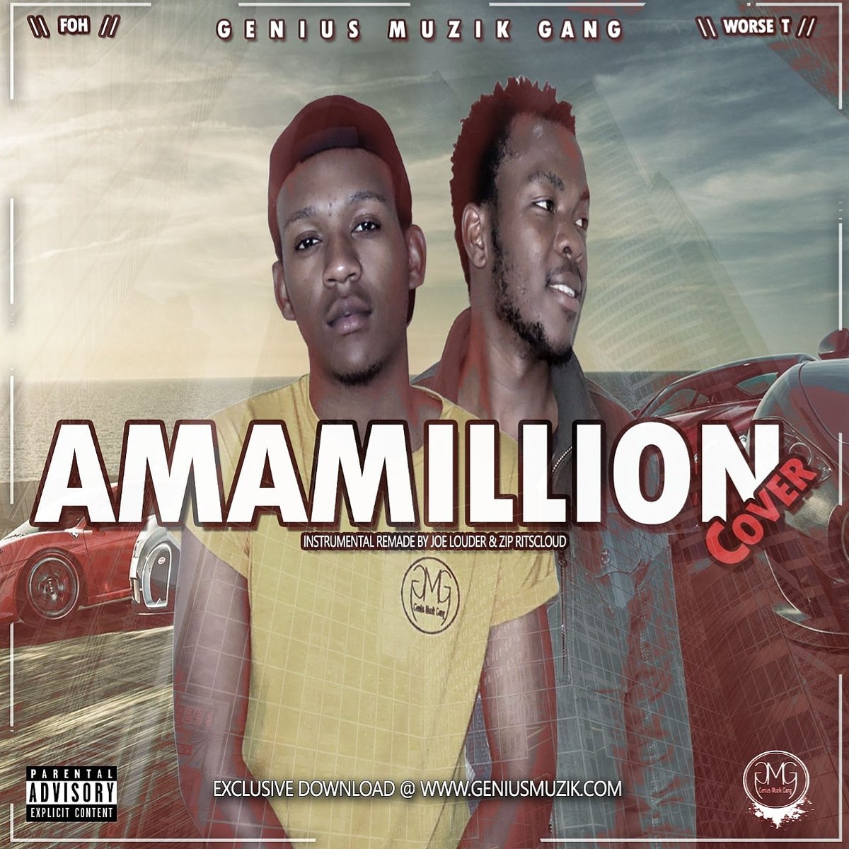 WorseSa's tweet photo. #HustlersPlatform
#HustlersPlatform

@GeniusMuzikGang Ft @WorseSa &amp; @FohDiboi - AmaMillion Cover Will be out Tonight 🔥
Be Ready as Much as you can 💯 Dankie https://t.co/Gg4hI7GKSk
